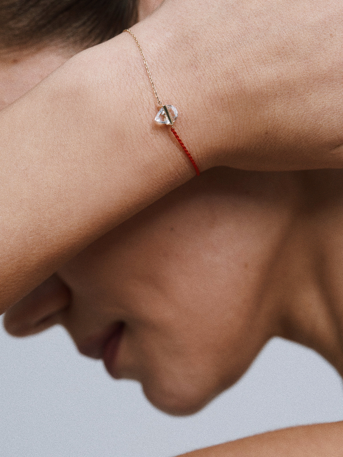 Movement Crystal Red Cord Bracelet