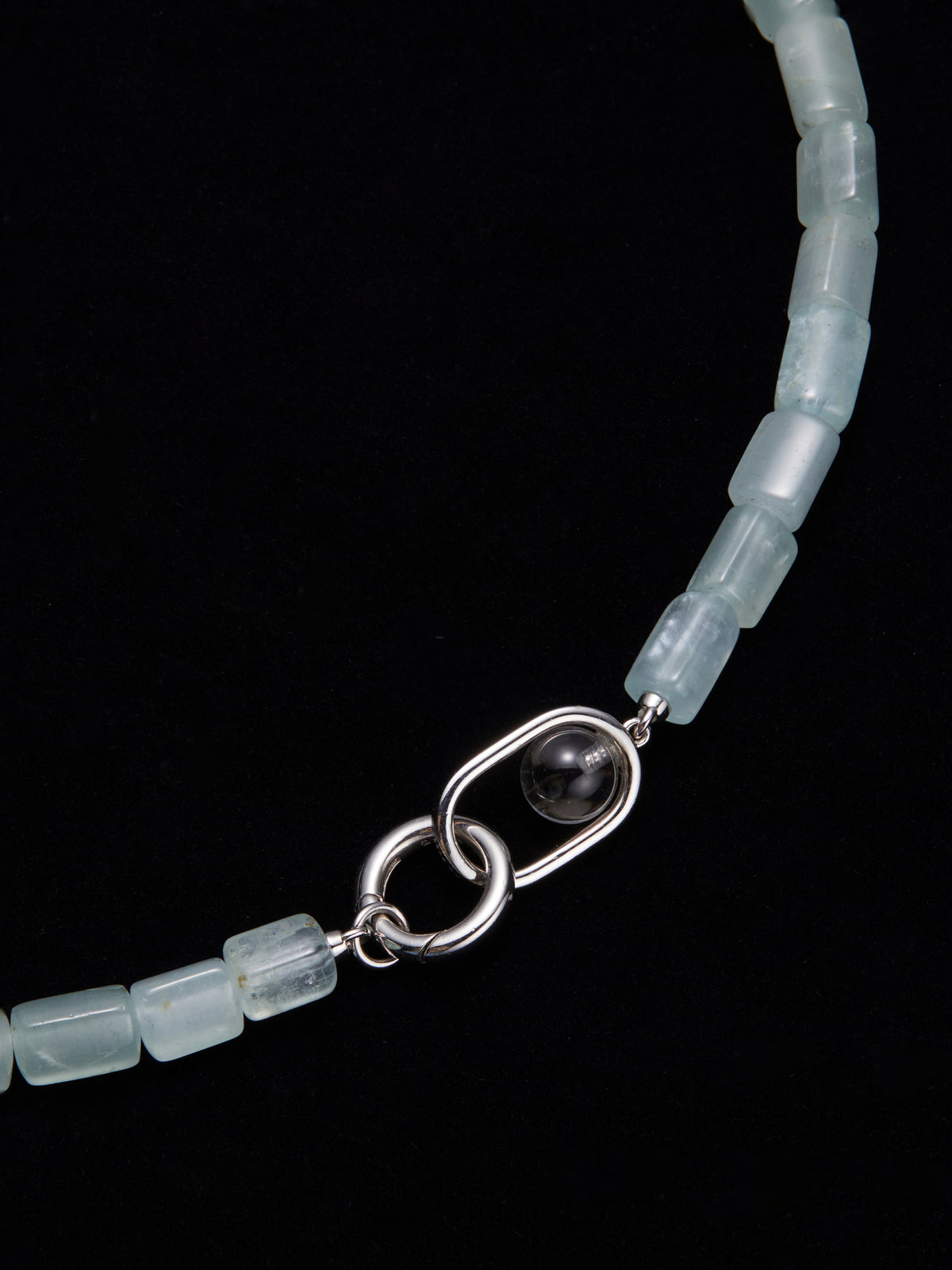 Spring Moonlight Aquamarine Necklace