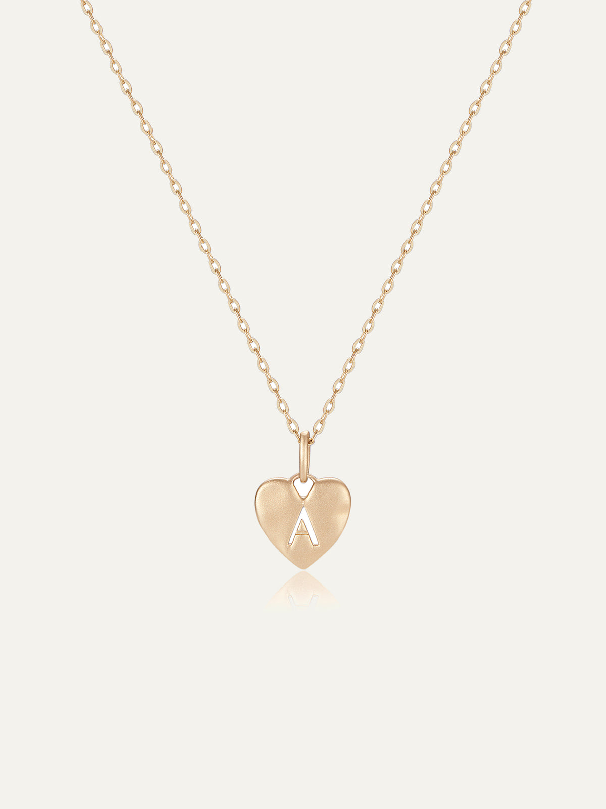 Origin Heart Initial Necklace