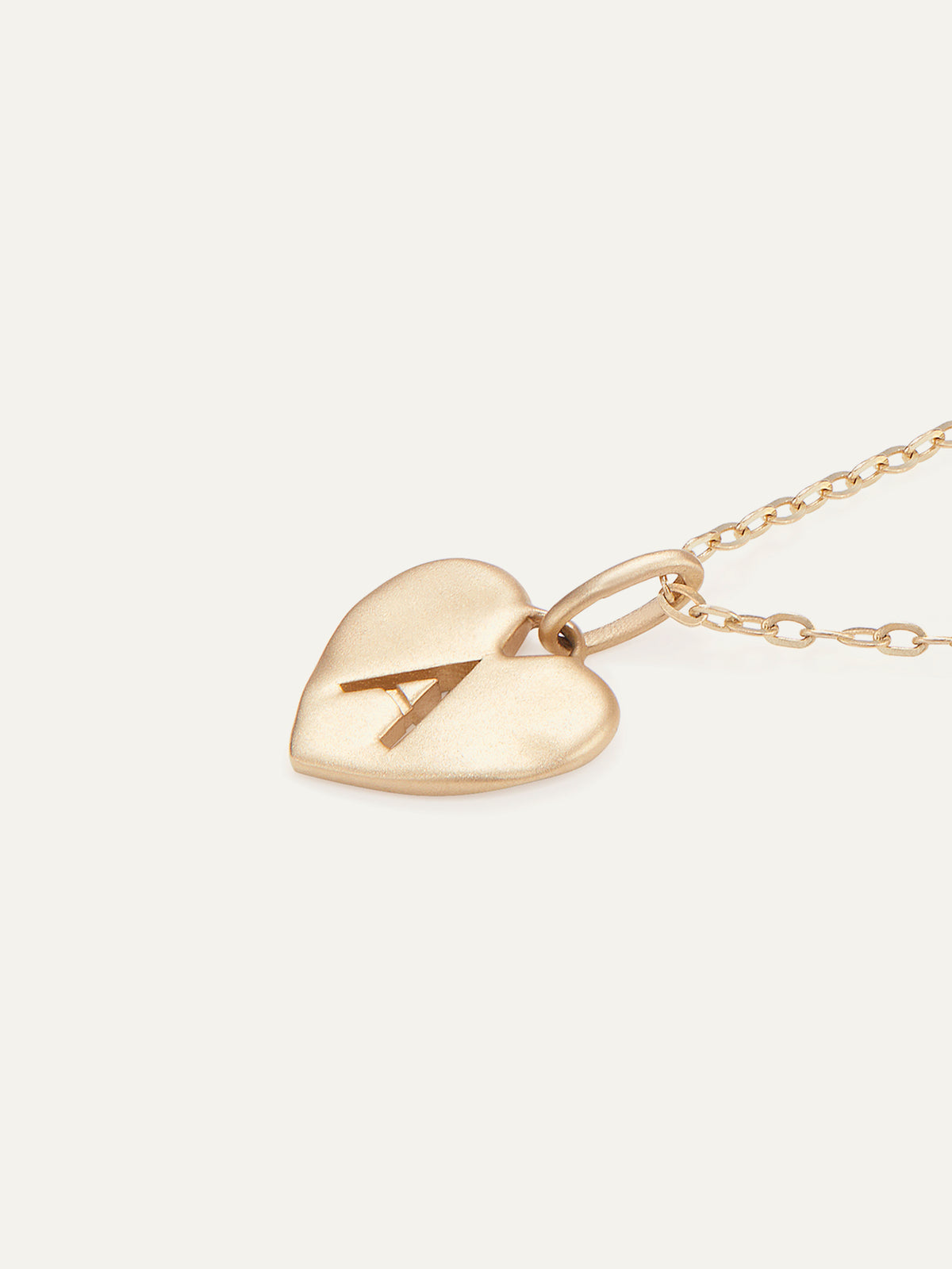 Origin Heart Initial Pendant