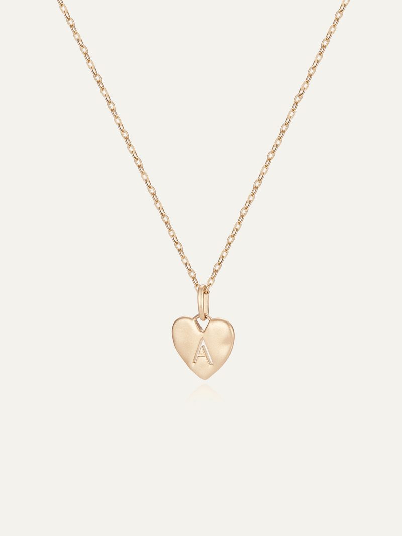 Origin Heart Initial Pendant