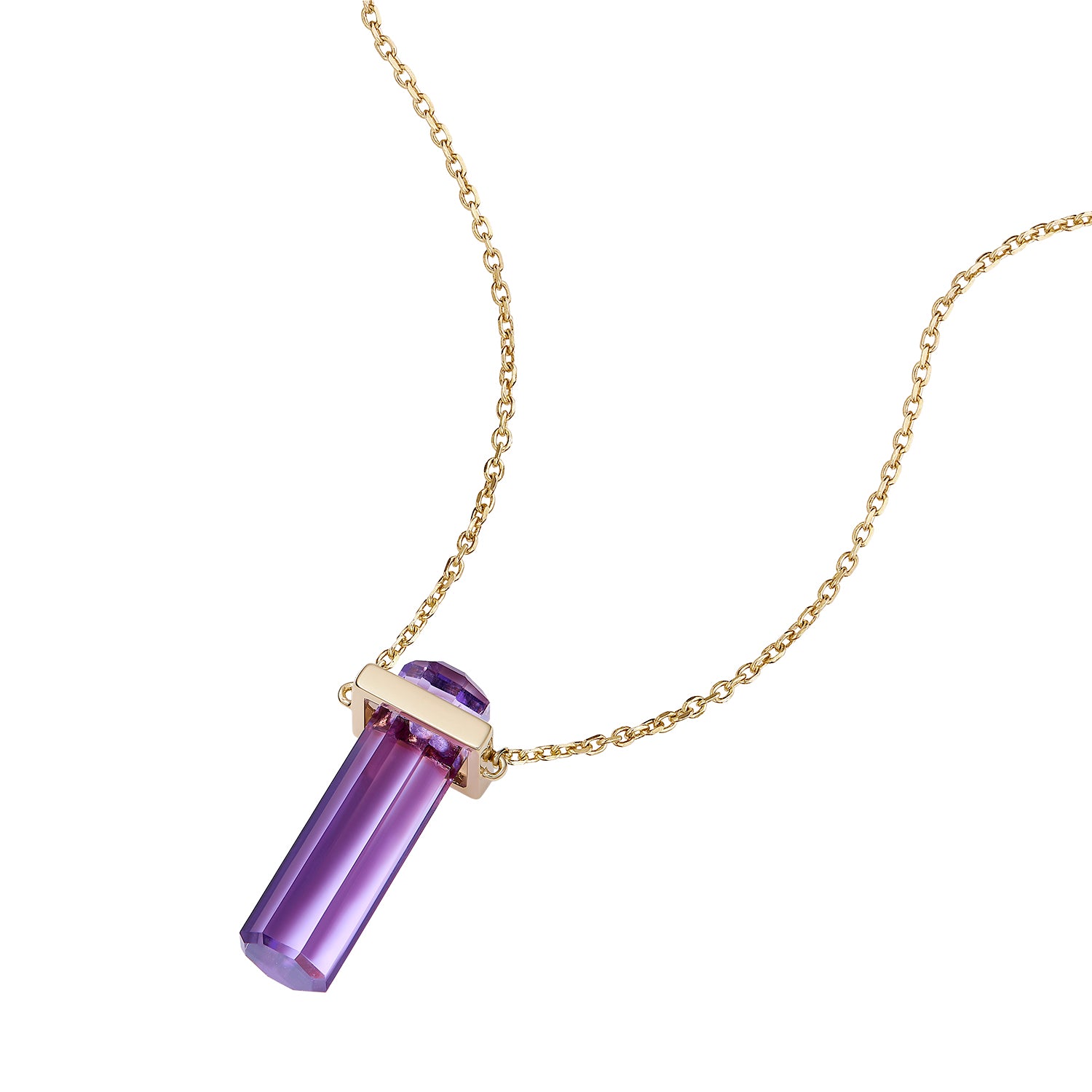 14K GOLD CRYSTAL NECKLACE