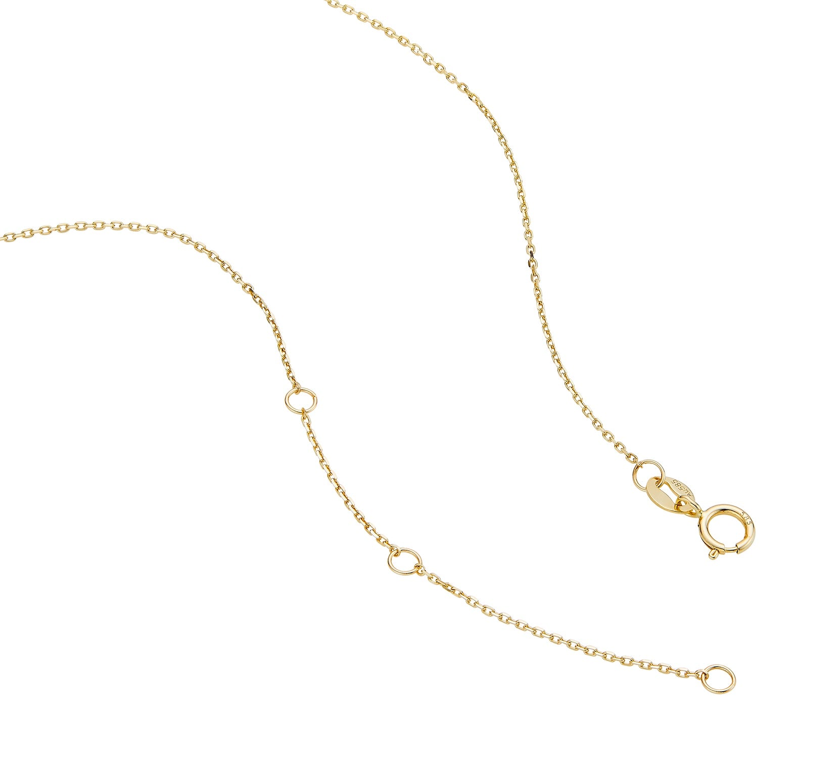 14K GOLD CRYSTAL NECKLACE