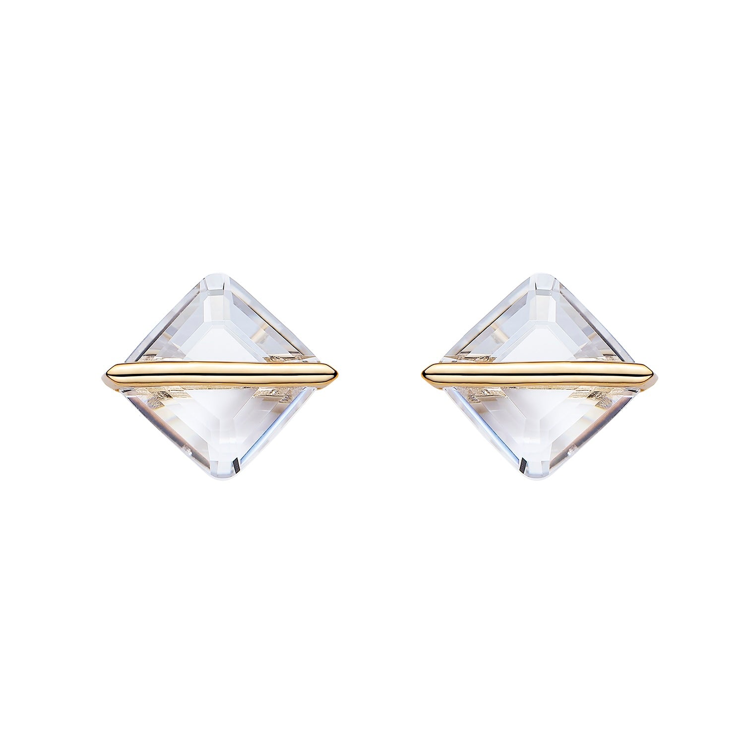 14K GOLD CRYSTAL EARING