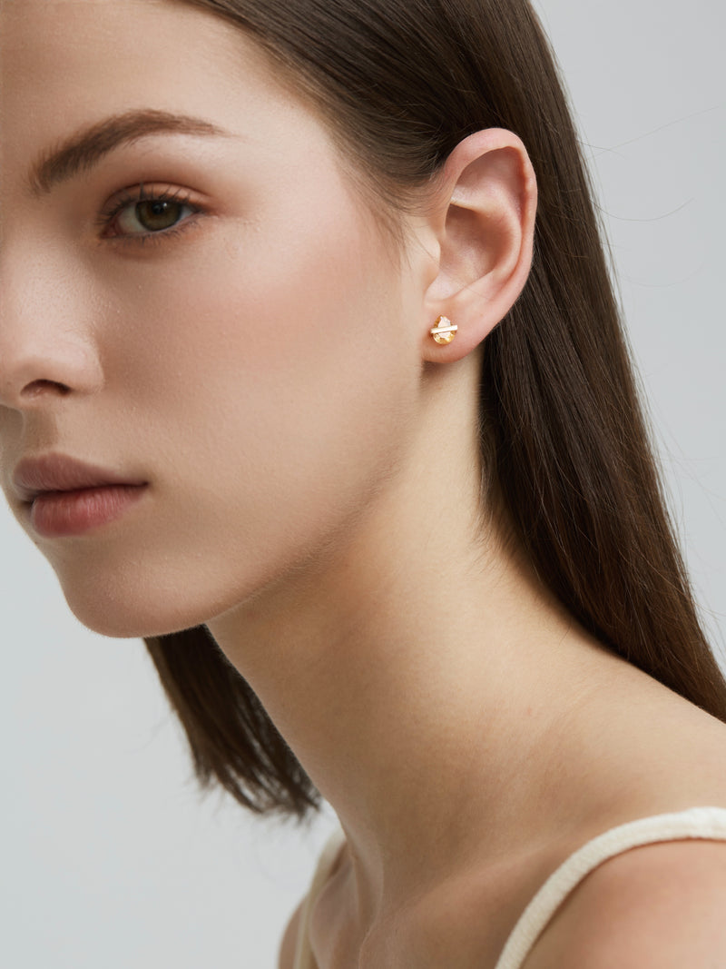 Movement Crystal Stud Earrings
