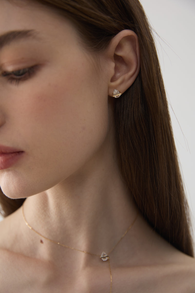 Movement Crystal Stud Earrings