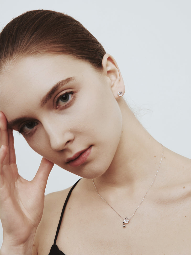 Movement Crystal Stud Earrings