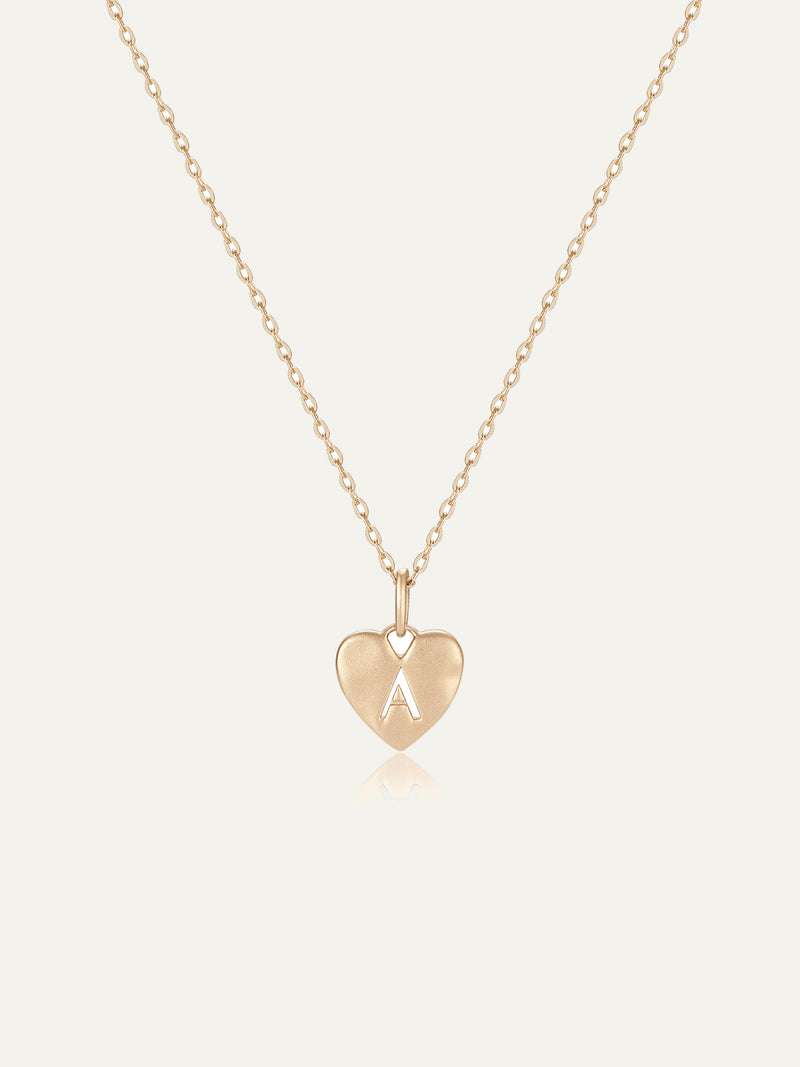 Origin Heart Initial Necklace