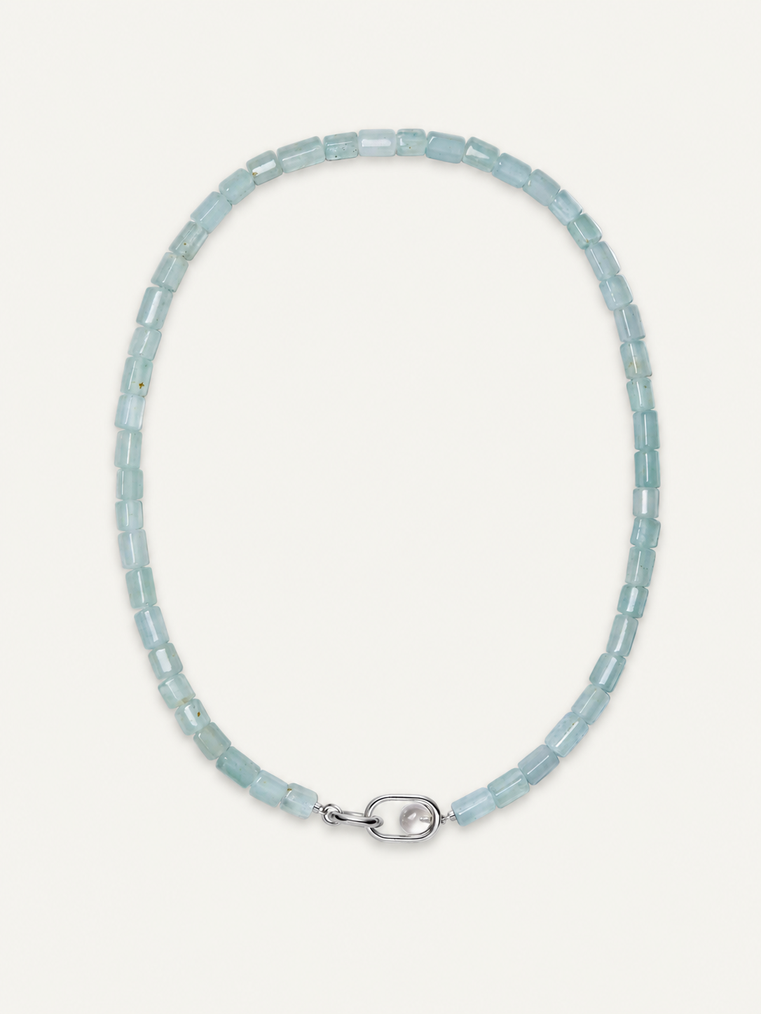 Spring Moonlight Aquamarine Necklace
