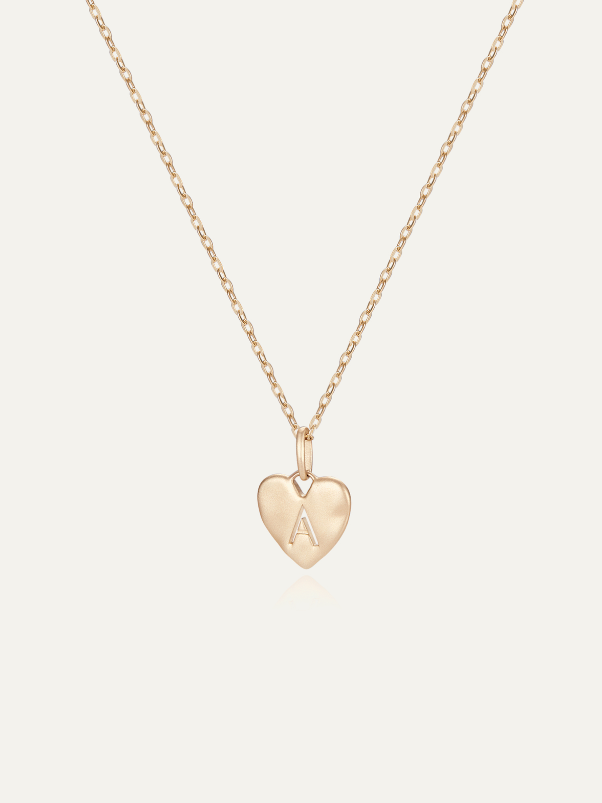Origin Heart Initial Pendant